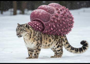 A Snow Leopard was injured by barnacles and parasites, Tomahok team successfully rescued polar bear