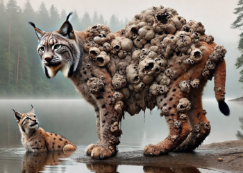 🐆 Lynx cub seeks help for injured mother 🐾💔