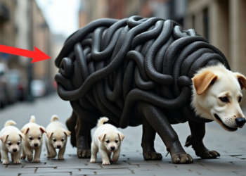 Rescue Team Save a DOG and her puppies from MILLIONS of strange snake parasites!