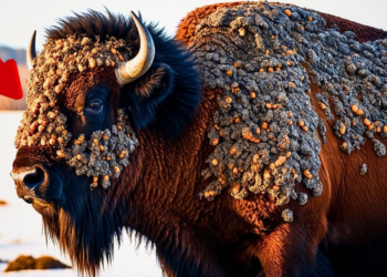 American BISON Covered in Millions of Barnacles & Parasites Saved by Heroic Rescue Team rescue.